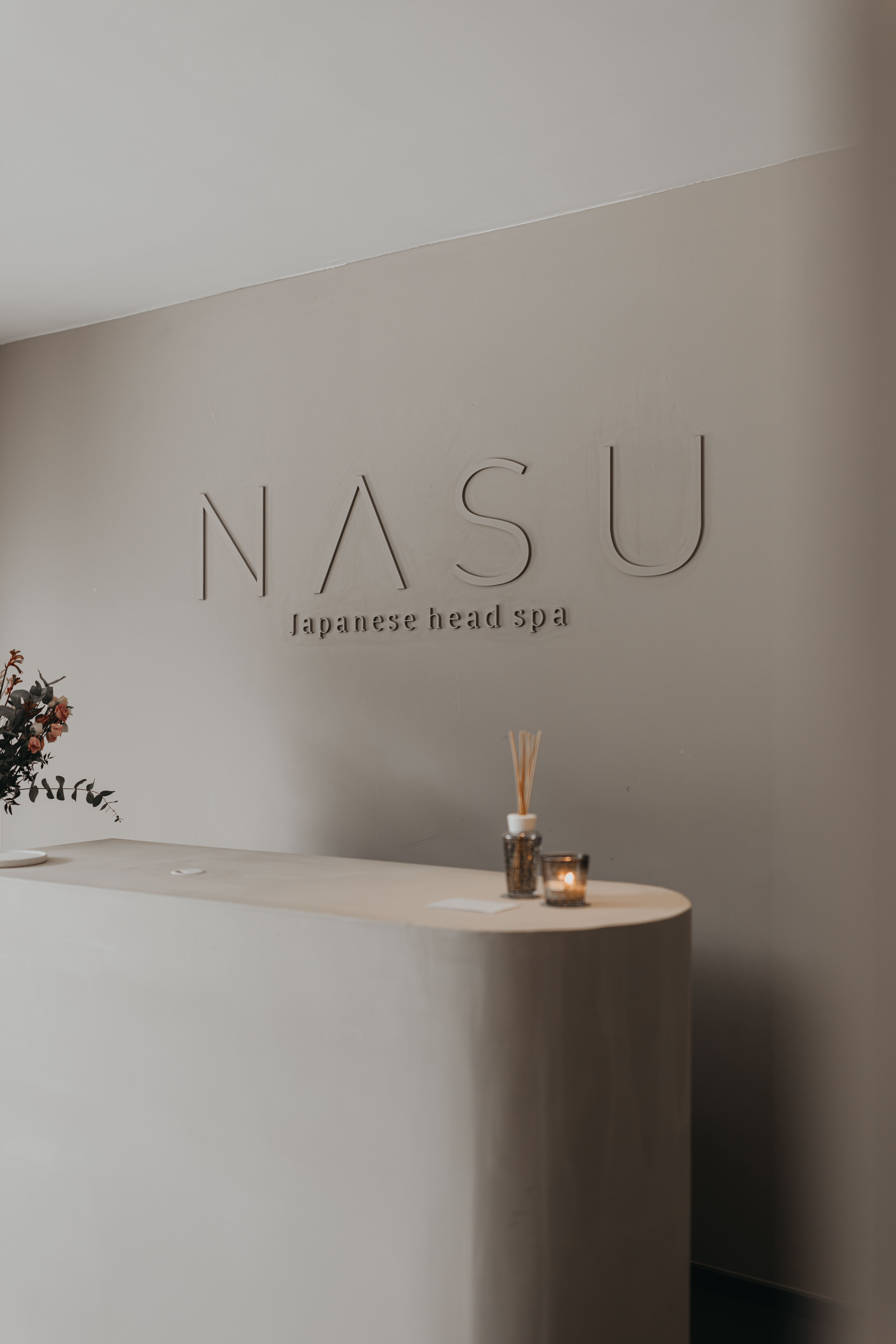 Calm reception at NASU Japanese Head Spa in Brussels